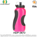 500ml BPA Free Plastic Sport Water Bottle with Straw, PE Plastic Sport Water Bottles (HDP-0672)